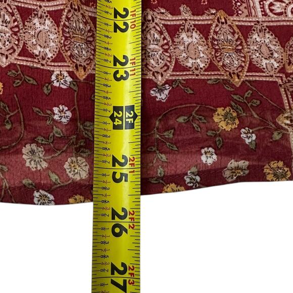 Entro Multicolor Paisley Lined V-neck Top Women's Blouse Size Small | 36-6 - Picture 6 of 6